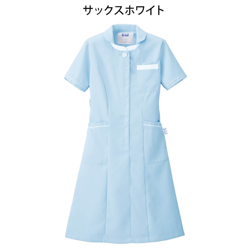 楽天市場】ナースシューズ 白（カラーブルー）（ワンピース