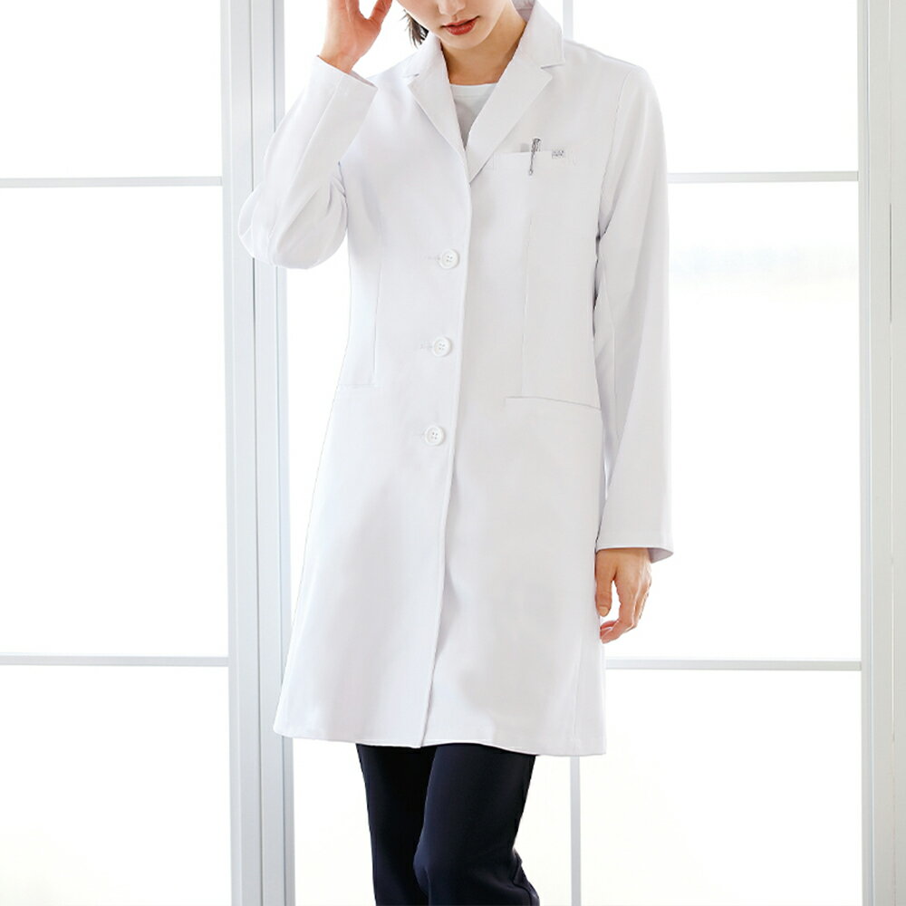 [37％OFF]【3/5限定!ポイント5倍】ドクターコート (S〜4L) 【楽天スーパーセール医療 ナース 看護師 エステ 美容 歯科 薬剤師 ユニフォーム 白衣 女性 シンプル ストレッチ きれい目 上品 透けにくい 楽 洗える 大きいサイズ ナースリー 人気 おすすめ】BC2211■ 3