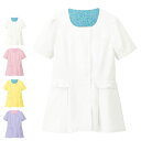 ユミカツラ ナーシングノーカラージャケット(YK2552) 【医療 ナース 看護 白衣 女性 ナースリー 人気 おすすめ】 YK2552