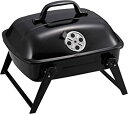 キャプテンスタッグ(CAPTAIN STAG) BBQコンロ グリル オーブン 焚き火台 BBQ スモークオーブングリル ミニ ふた付き ブラック UG-61 ...