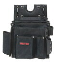 SK11 造作大工外縫い釘袋 PRO STYLE SPS-TC-16 スエード調 ブラック迷彩 幅330 高さ320 奥行140mm