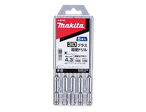 ޥ(Makita) 3Dץ饹Ķťɥ(SDSץ饹) 3.4mm Ĺ115mm 5 A-55114