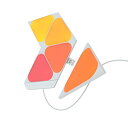 Nanoleaf(ナノリーフ) Shapes Mini Triangle (シェイプス ミニトライアングル) 5枚入り スターターパック スマートライト ゲーミングライトパネル LEDライト 1680万色 RGBCWマルチカラー 広配光 電球色 昼白色