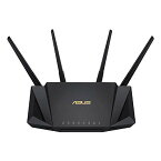 ASUS WiFi 無線 ルーター WiFi6 2402+574Mbps v6プラス対応デュアルバンド RT-AX3000 V2 Broadcom クワッドコア CPU 1.7GHzメッシュ機能付 3階建/4LDK