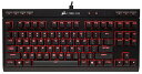 Corsair K63 Red LED -日本語キーボード- Cherry MX Redキースイッチ採用 コンパクト テンキーレスゲーミングキーボード KB395 CH-9115020-JP(2)