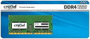 CFD̔ Crucial by Micron m[gPCp DDR4-3200 (PC4-25600) 16GB 1 260pin SO-DIMM ۏ ۏ D4N3200CM-16GR