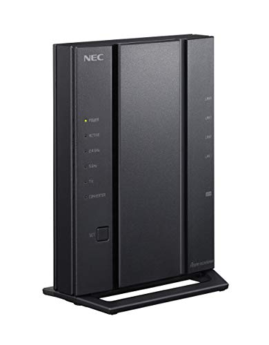 NEC 無線LAN Wi-Fiルーター WiFi5 (11ac) / Atermシリーズ 4ストリーム (5GHz帯 / 2.4GHz帯) AC2600 IPv6通信対応 PA-WG2600HM4 iPhone 13 / 12 / iPhone