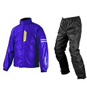 コミネ(KOMINE) バイク用 ブレスターレインウェアフィアート ディープ/ブルー XL RK-539 755 雨具 カッパ 防水