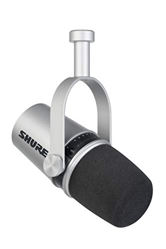 SHURE MV7 ポッドキャストマイクロホン : ダイナミックマイク 実況/配信/ゲーミング/テレワーク MOTIVシリーズ iOS Android Mac Windows対応 MV7-S-J シルバー 国内正規品/メーカー保証2年