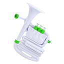 NUVO ヌーボ プラスチック製管楽器 完全防水仕様 Bb調/C調 jHorn White/Green N610JHWGN (専用セミハードケース付き) 国内正規品