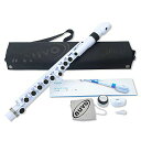 NUVO ヌーボ プラスチック製管楽器 完全防水仕様 フルート C調 jFlute 2.0 White/Black(日本限定カラー) N220JFWB (専用ハ...