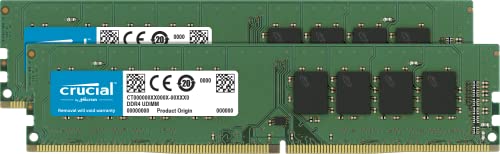 Crucial fXNgbvp݃ 32GB(16GBx2) DDR4 3200MT/s(PC4-25600) CL22 UDIMM 288pin CT2K16G4DFRA32A