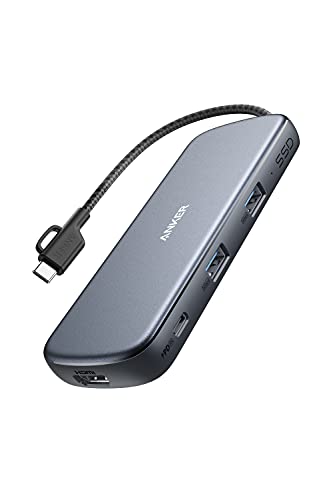 Anker PowerExpand 4-in-1 USB-C SSD nu (256GB) Xg[W 4KΉ HDMI 100W USB PDΉ MacBook Pro / iPad Pro / ChromeBook Ή