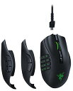 Razer Naga Pro ワイヤレス ゲーミングマウス 最大20ボタン サイドボタンを2/6/12ボタンに付け替え可能 高速無線 20000 DPI Focus +センサー Chromaライティング 日本正規代理店保証品 RZ01-0342010