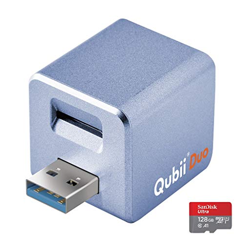 Maktar Qubii Duo USB Type A p[v (microSD 128GBt) [dȂ玩obNAbv SDbN@\ iphone obNAbv usb ipad eʕs ʐ^  y A SNS f