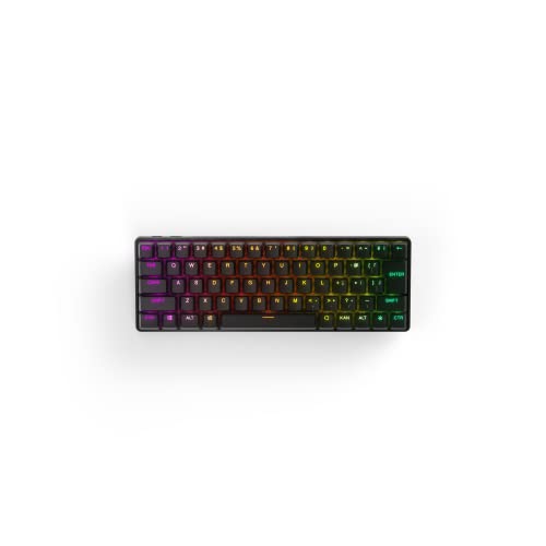 Steelseries ゲーミングキーボード ミニサイズ Apex Pro Mini Wireless JP 無線 ワイヤレス 日本語配列 Quantum 2.0ワイヤレス接続 OmniPointスイッチ 2-in-1アクションキー 搭載 64829