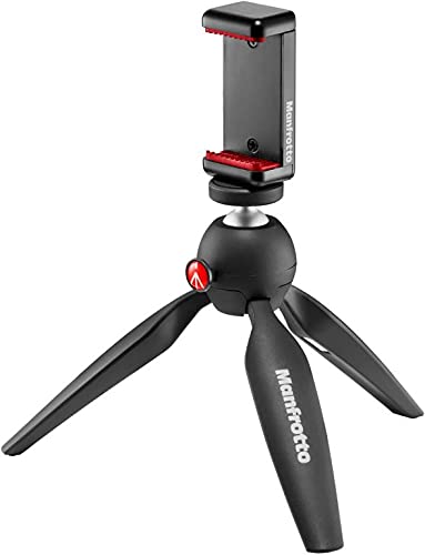 Manfrotto ミニ三脚 PIXI Smart スマートフォンアダプターキット MKPIXICLAMP-BK ブラック