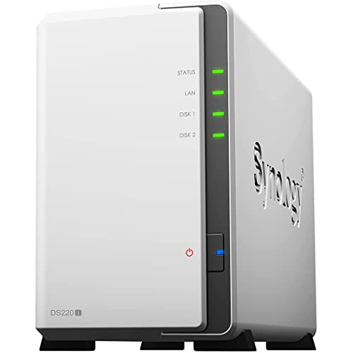 Synology NASキット 2ベイ DS220j/JP ガイドブック付 クアッドコアCPU 512MBメモリ搭載 ライトユーザー向け 国内正規代理店品 電話サポート対応品 DiskStation