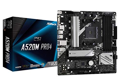 ASRock AMD Ryzen 3000/4000V[Y(Soket AM4)Ή A520`bvZbg Micro ATX }U[{[h K㗝Xi A520M Pro4