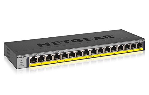 NETGEAR スイッチングハブ 16ポート ギガビット PoE+ (76W) 金属筐体 壁掛け/ラックマウント 静音ファンレス 設定不要 法人向け GS116LP NETGEAR スイッチングハブ 16ポート ギガビット PoE+ (76W) 金属筐体 壁掛け/ラックマウント 静音ファンレス 設定不要 法人向け GS116LP