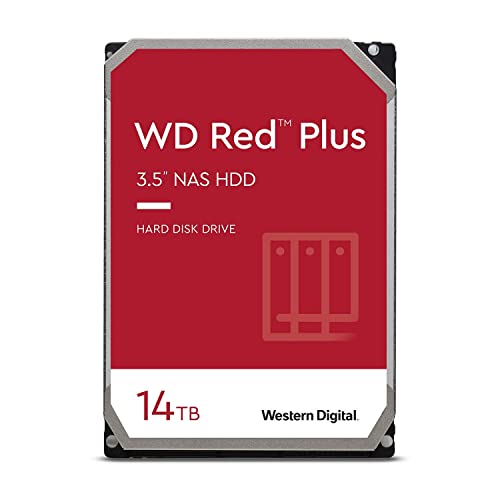 Western Digital ウエスタンデジタル WD Red Plus 内蔵 HDD ハードディスク 14TB CMR 3.5インチ SATA 7200rpm キャッシュ512MB NAS メーカー保証3年 WD140EFGX-EC 国内正規取扱