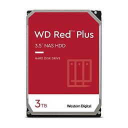 Western Digital ウエスタンデジタル WD Red Plus 内蔵 HDD ハードディスク 3TB CMR 3.5インチ SATA 5400rpm キャッシュ128MB NAS メーカー保証3年 WD30EFZX-EC 国内正規品