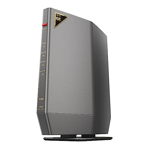 obt@[ WiFi [^[  LAN Wi-Fi 6E 11ax / 11ac 6GHz gCoh 6Xg[ 2401 + 2401 + 573 Mbps L 2.5Gbps {[J[ GRpbP[W WSR-5400XE