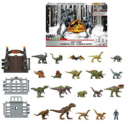 マテル(MATTEL) ジュラシックワールド(JURASSIC WORLD) 新たなる支配者 オンライン限定 アドベントカレンダー2022 ミニフィギュアとパーツ30ケ入り 恐竜 おもちゃ 3才~ HHW24