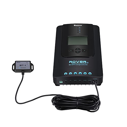 RENOGY 40A MPPT チャージコントコントローラーセット BTモジュール付き 12V/24V用 LCD液晶画面付き 多..