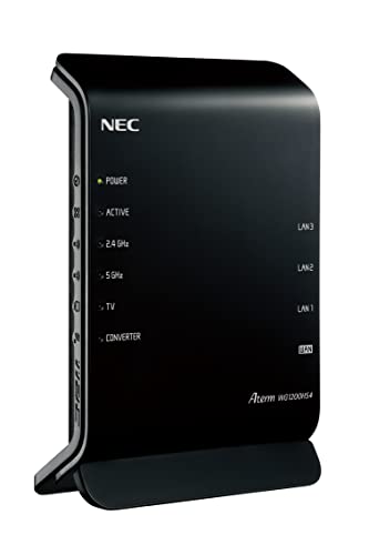 NEC Aterm LAN WiFi [^[ Wi-Fi 5 (11ac) [^[{̂ɂp@ɂȂ 2Xg[ (5GHz / 2.4GHz) AM-AG1200HS4 iPhone 14 / 13 / SE/Nint