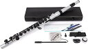 NUVO ヌーボ プラスチック製管楽器 完全防水仕様 フルート C調 Student Flute 2.0 Silver/Black N235SFSB (専用ハードケース付き) 国内正規品