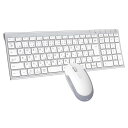 iClever キーボード ワイヤレス キーボード マウスセット 日本語配列 静音 超薄型 無線 2.4G キーボード マウスセット USB接続 キーボードType-C充電式 フルサイズ テンキー付き マウス3段階DPI パソコン PC多機能対応 Wi