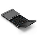 iClever Bluetooth ワイヤレス キーボード 折り畳み モバイルキーボード タッチパッド付き マルチペアリング USB ipad ミニキーボード ...