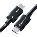 Cable Matters Intel認定 最大120Gbps帯域幅ブースト 240W充電対応80Gbps Thunderbolt 5ケーブル ブラック - 1...