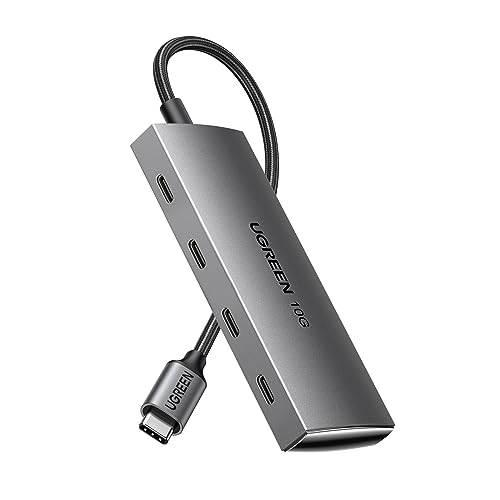 UGREEN USB-Cハブ 10Gbps 4-in-1 USB-C 3.2ポート 高速データ転送 変換アダプター USB-C to 4*USB-C Type-C 拡張ハブ セルフ/バスパワー両用 MacBook Pro/Air 、iPad Pro/i