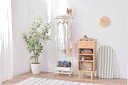 ハンガーワゴン ホワイト 組立必要品 PW-55WH 東谷 AZUMAYA ハンガーラック 洋服掛け 衣類収納 グリーン ホワイト キャスター付き 収納 小物置き 帽子 マフラー スカーフ 新生活 一人暮らし 見せる収納 リビング 玄関 子供部屋 コンパクト シンプル スリム スチール PW-55