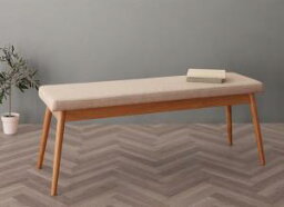 ベンチ 北欧デザイン スライド伸縮テーブルダイニングシリーズ ベンチ単品 2P