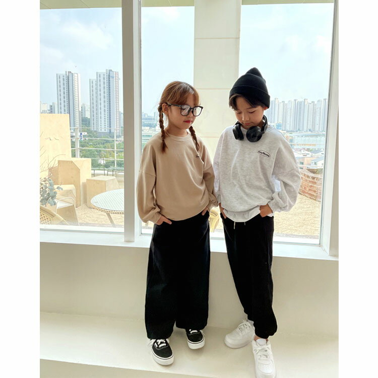 韓国子供服 トレーナー キッズ 長袖 Tシャツ ロンT キーストーン 110cm 120cm 130cm 140cm 150cm 160cm 男の子 女の子 (2) 2