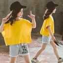 (3)【在庫処分】上下セット キッズ 半袖Tシャツ パンツ セットアップ 女の子 子供服