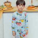 パジャマ キッズ 綿100% 長袖 寝巻き チェック車 上下セット ルームウェア男の子 女の子 かわいい おしゃれ スウェット 長ズボン 90cm 100cm 110cm 120cm 130cm 140cm コットン 下着 子供用 韓国 子供服 (2)(4)