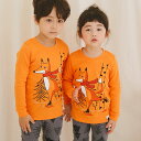 パジャマ キッズ 綿100% 長袖 スケートフォックス 上下セット ルームウェア男の子 女の子 かわいい おしゃれ スウェット 長ズボン 90cm 100cm 110cm 120cm 130cm 140cm コットン 寝巻き 下着 子供用 韓国 子供服 (2)