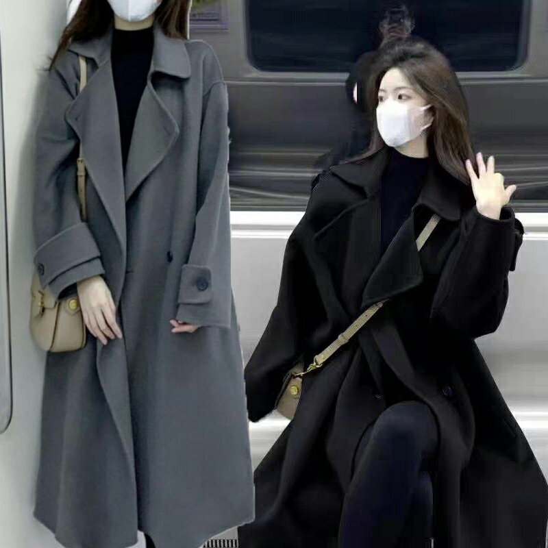 大きいサイズありロングコートチェスターコート レディース 秋 冬 ラシャ トップス アウター マキシ丈 ゆったり 着痩せ お洒落 上品 大人 30代 体型カバー 通勤 大きいサイズ OL