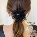 おしゃれ ヘアアクセサリー 大人可愛い まとめ髪 ヘアクリップ 韓国ファッション 大きめ 結婚式 二次会髪飾り お出掛けヘアアクセ フェミニンバレッタ 女子会ヘ...