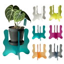 プランツスタンド 鉢台 atelight イナスタ 植物台 アクリル 鉢サイズは直径12cmまで ネームプレート付き 高さ調整 根腐れ予防 台 台座 韓国 カラフル 雑貨