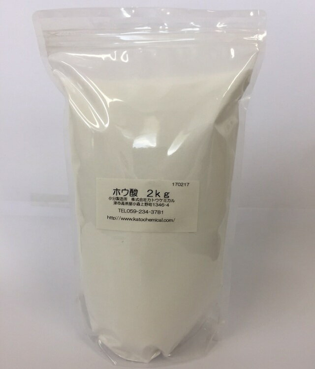 【ホウ酸だんご用】ホウ酸 結晶粉末 2kg