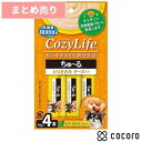 ★6個まとめ売り★いなば Cozy Life ちゅ〜る とりささみ チーズ入り(14g*4本入) 犬 えさ おやつ ペースト レトルト ◆賞味期限 2024年8月