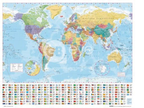 ミニポスター 世界地図WORLD MAPの紹介画像1