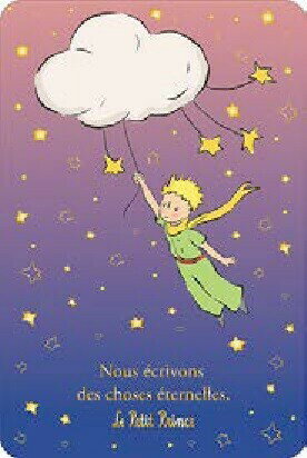 ポストカード星の王子さま　私たちは永遠のものを書きます。