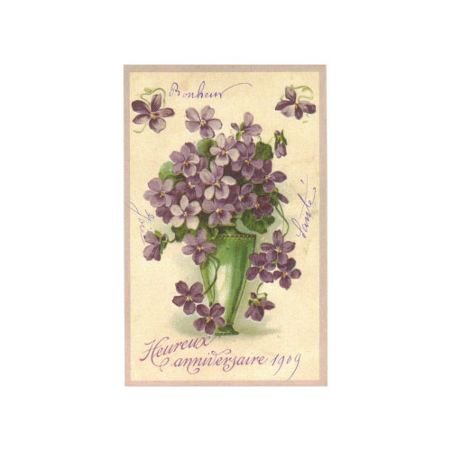 フランス　トゥールーズ(ヴィオレット)　すみれ　ポストカード