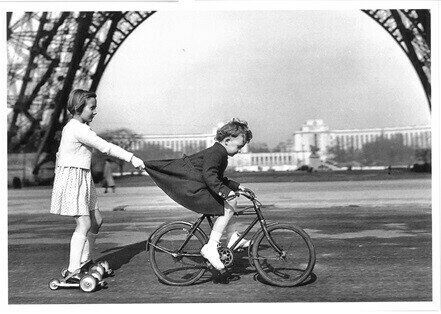 ドイツ製ポストカードThe Tug Boat of the"Champ de Mars"
